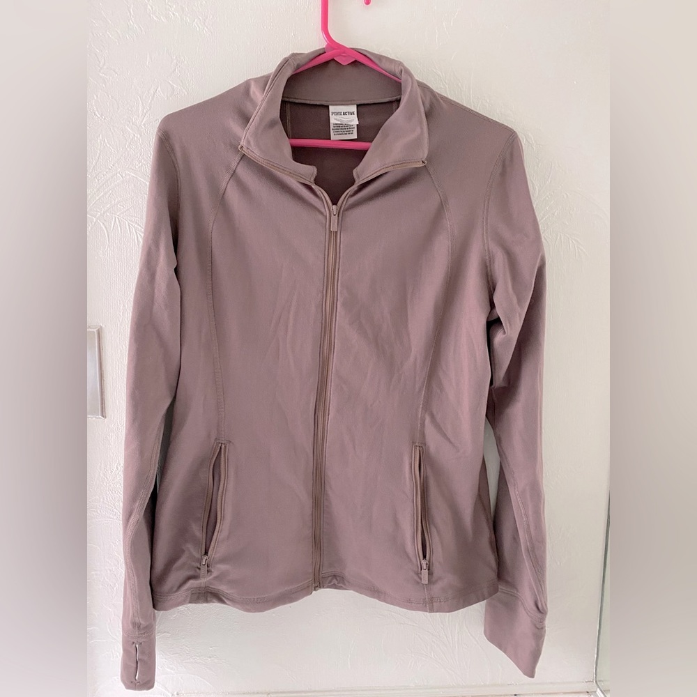 PINK fitted activewear jacket size L